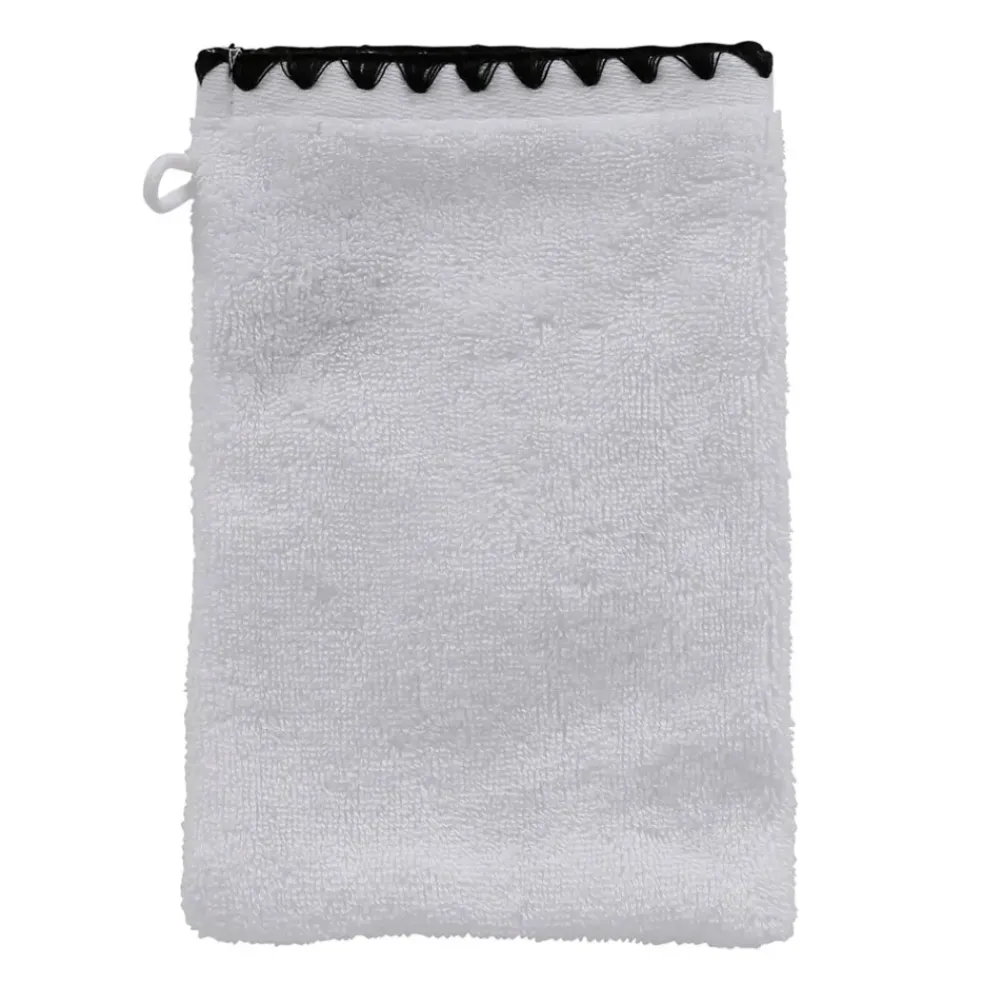 Gant de toilette en coton blanc 15x21cm - Issey