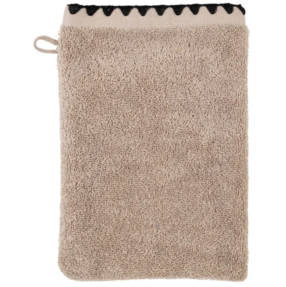 Gant de toilette en coton couleur lin 15x21cm - Issey