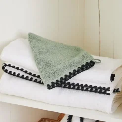 Gant de toilette en coton celadon 15x21cm - Issey