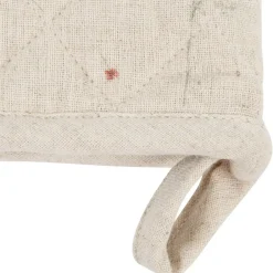 Gant et manique en coton beige - Lucile