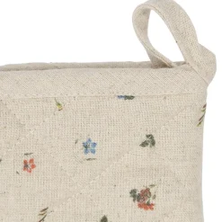 Gant manique en coton et lin naturel - P'tite Fleur