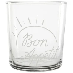 Gobelet bon appetit en verre blanc 36cl - Bodega