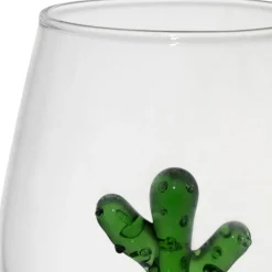 Gobelet cactus en verre vert 38cl - Colorea