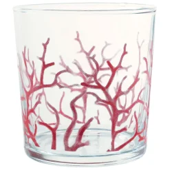 Gobelet corail bodega rouge en verre