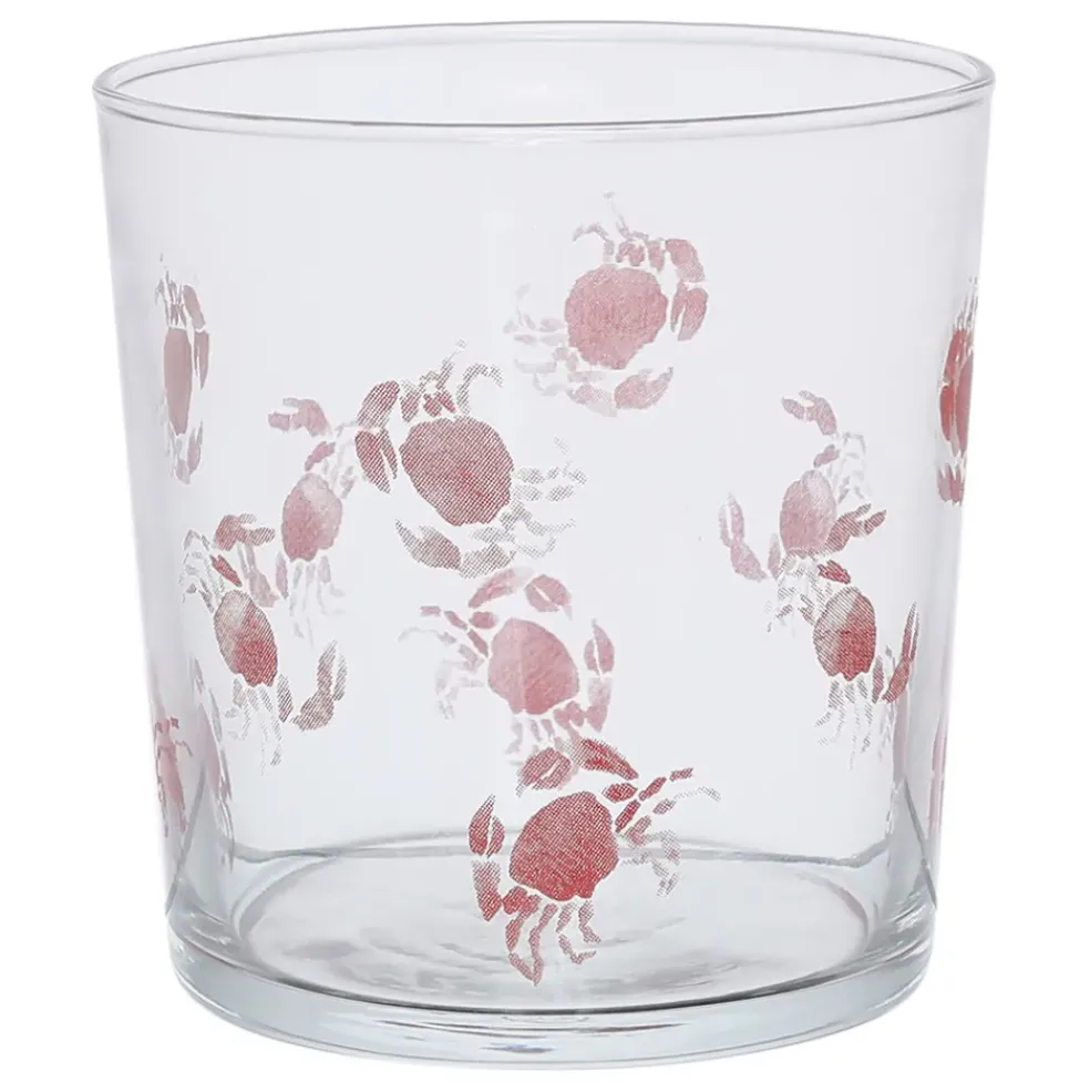 Gobelet crabes en verre rouge 36cl - Bodega