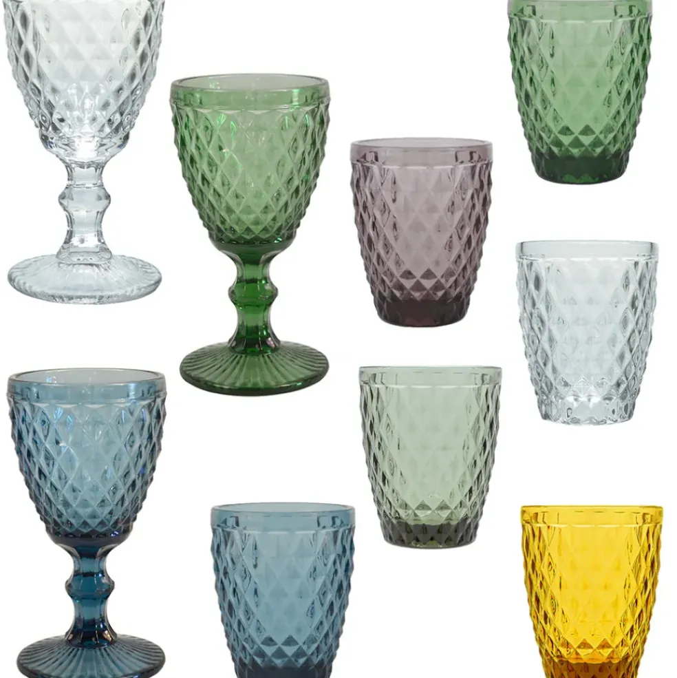 Gobelet en verre ambré 22cl - Diamond