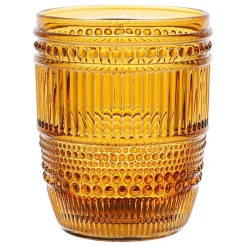 Gobelet en verre ambre 27cl - Strie