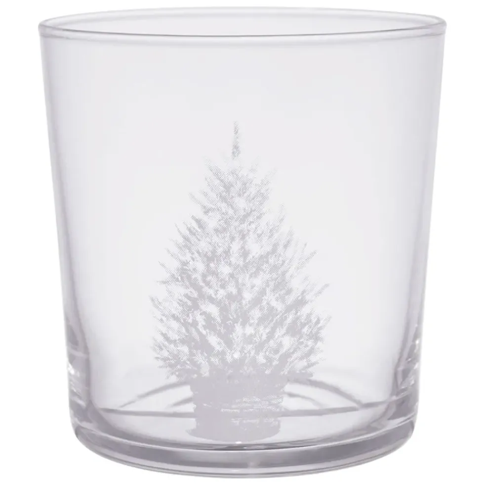 Gobelet en verre blanc sapin 36cl - Bodega