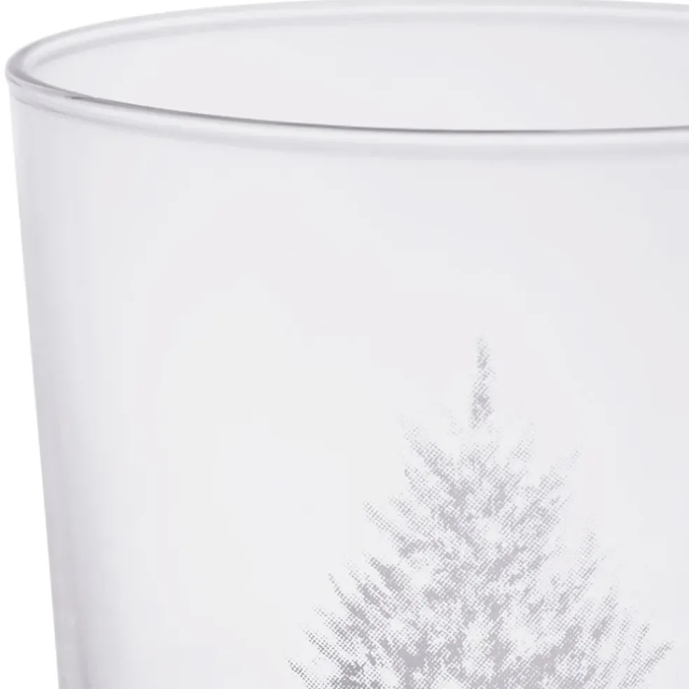 Gobelet en verre blanc sapin 36cl - Bodega
