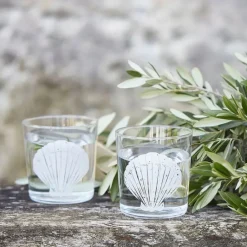 Gobelet en verre bord de mer blanc - bodega