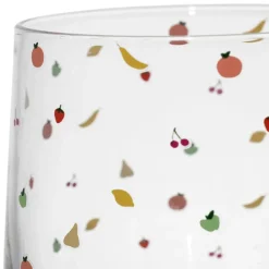 Gobelet en verre et fruits multicolore 25cl - Les Fruits