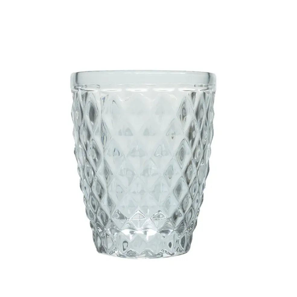 Gobelet en verre transparent 22cl - Diamond