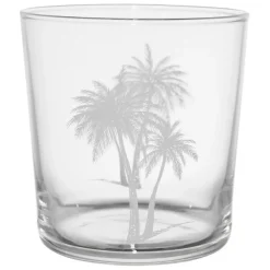 Gobelet palmier en verre blanc 36cl - Bodega