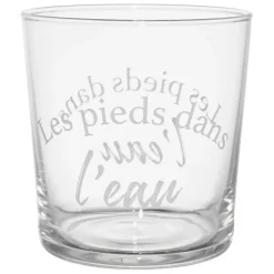 Gobelet pieds dans l'eau en verre blanc 36cl - Bodega