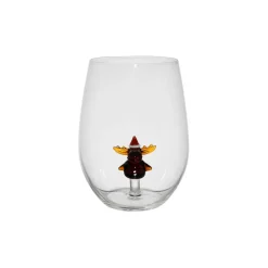 Gobelet renne en verre borosilicate brun 50cl - Noel