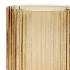 Gobelet strié ambre 35cl en verre - folky