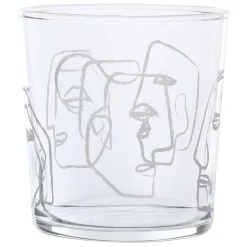 Gobelet visage bodega blanc 35.5cl en verre
