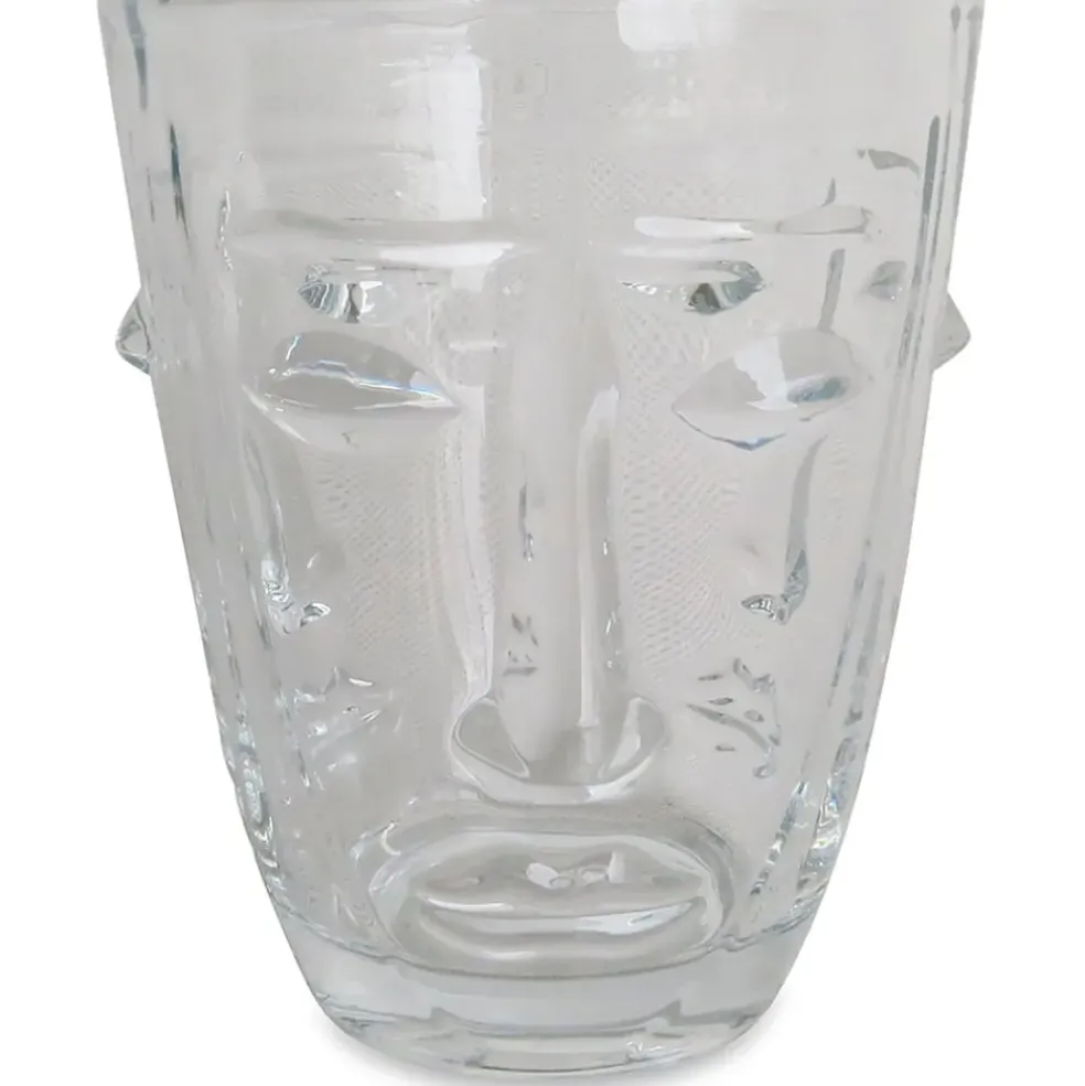 Gobelet visage transparent