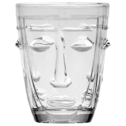 Gobelet visage transparent