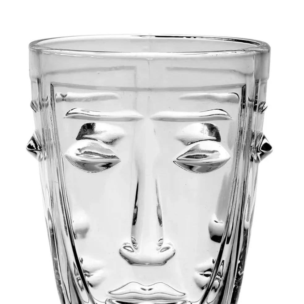 Gobelet visage transparent