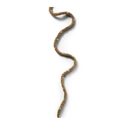 Guirlande solaire câble en jute naturel 5m
