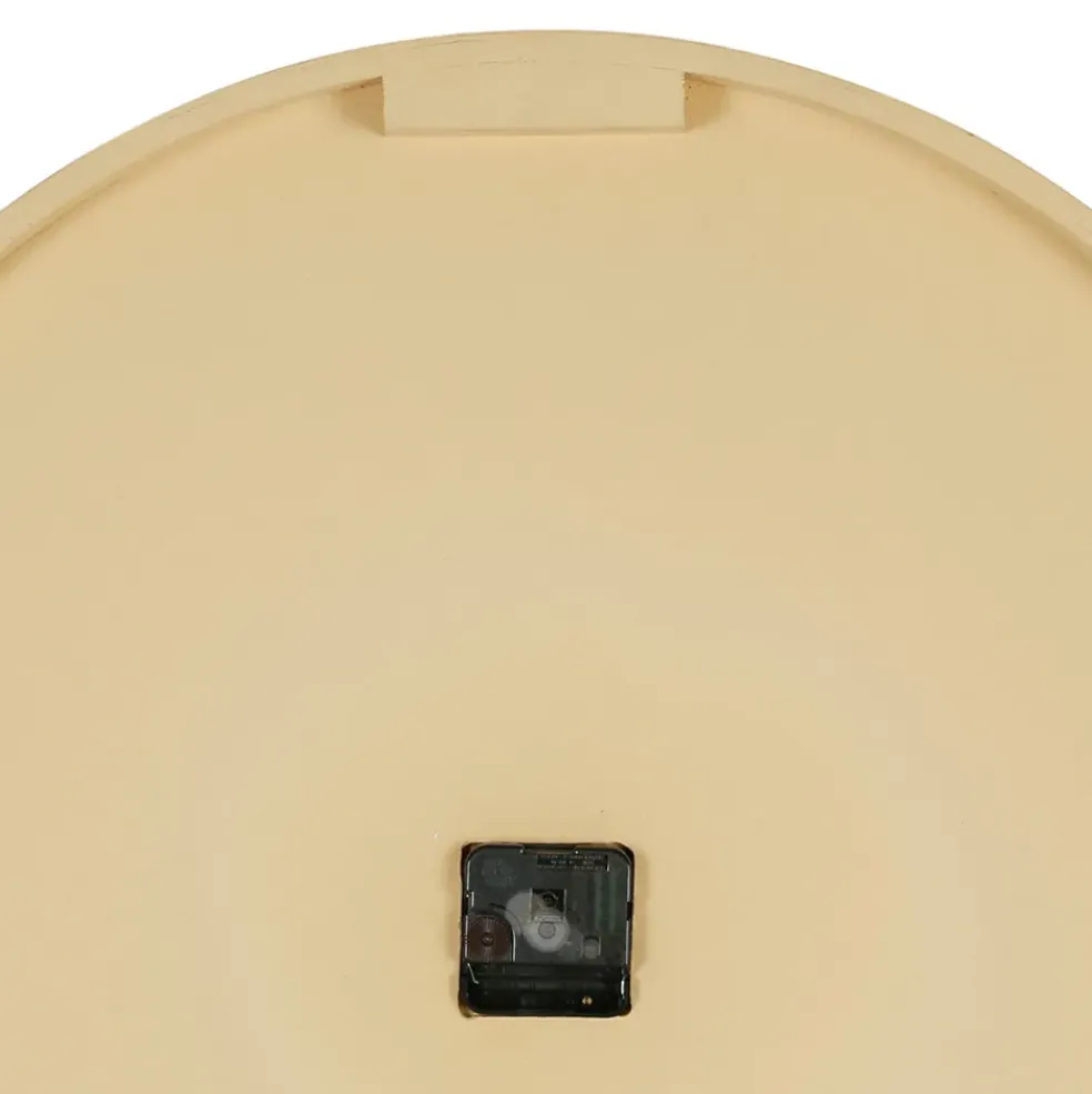 Horloge en bambou naturel et blanc d60cm - Ladret