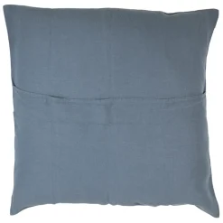 Housse coussin en lin turquin 80x80cm - Porticcio