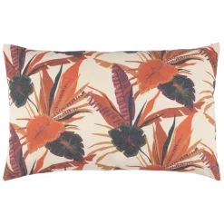 Housse coussin en tissu et coton multicolore 50x30cm - Palmera