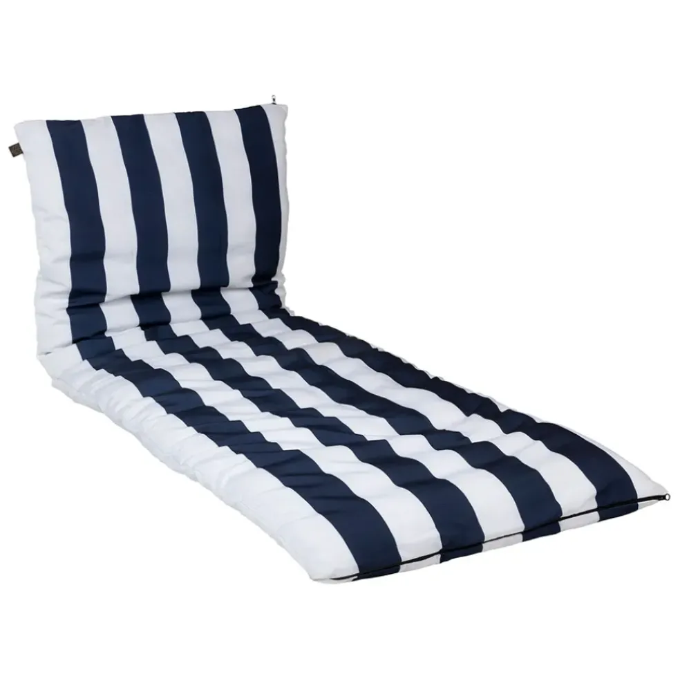 Housse de bain de soleil en tissu marine 70x190cm - Riviera