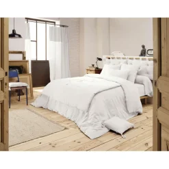 Housse de couette chantilly en gaze de coton 260x240cm - Gaia