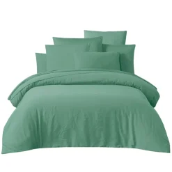 Housse de couette en coton céladon 240x220cm - Taloa