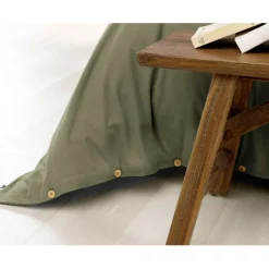Housse de couette en flanelle romarin 240x220cm - Candice