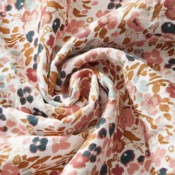 Housse de couette en gaze de coton imprimée pampa 260x240cm - Capucine
