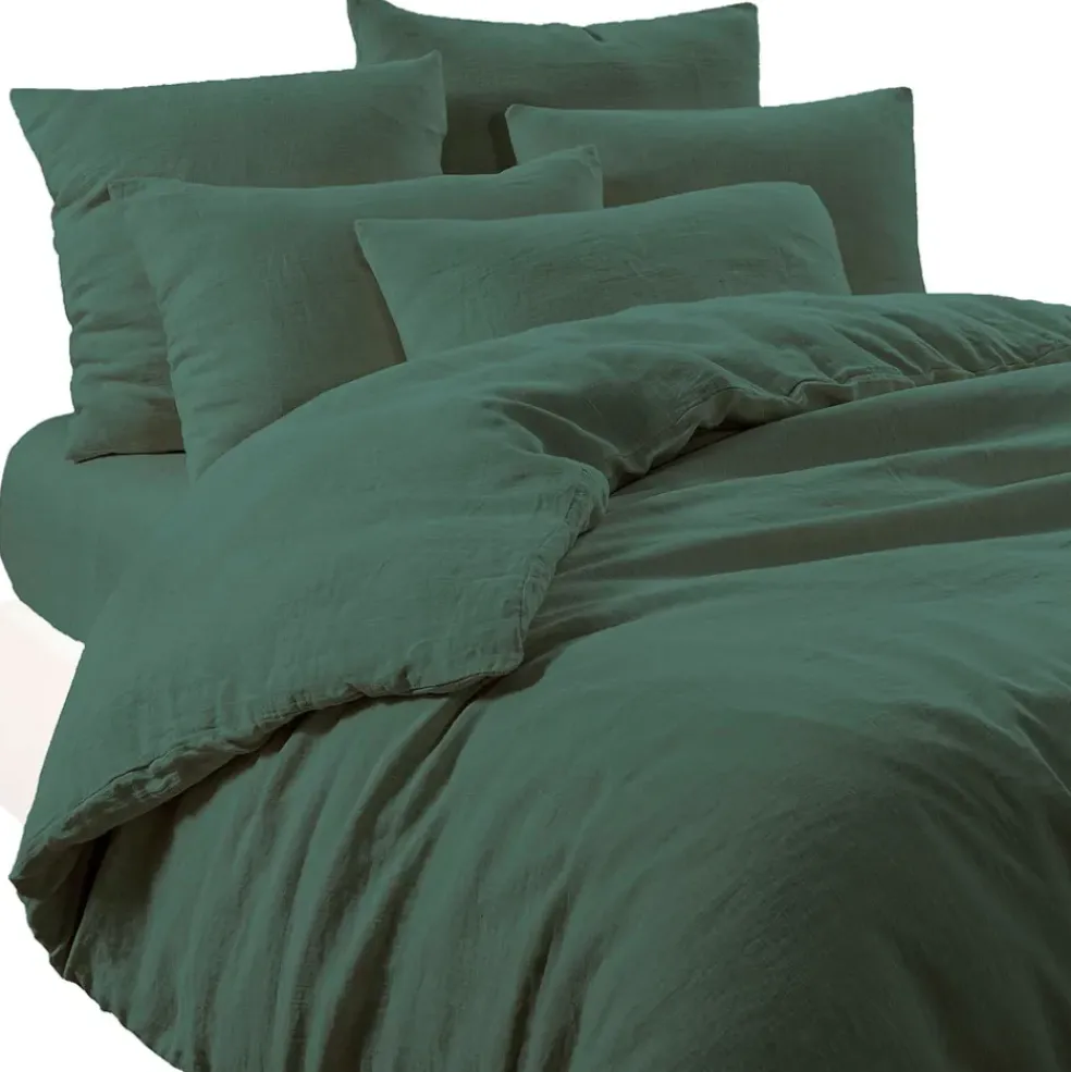 Housse de couette en lin et coton pigeon 260x240cm - Limy