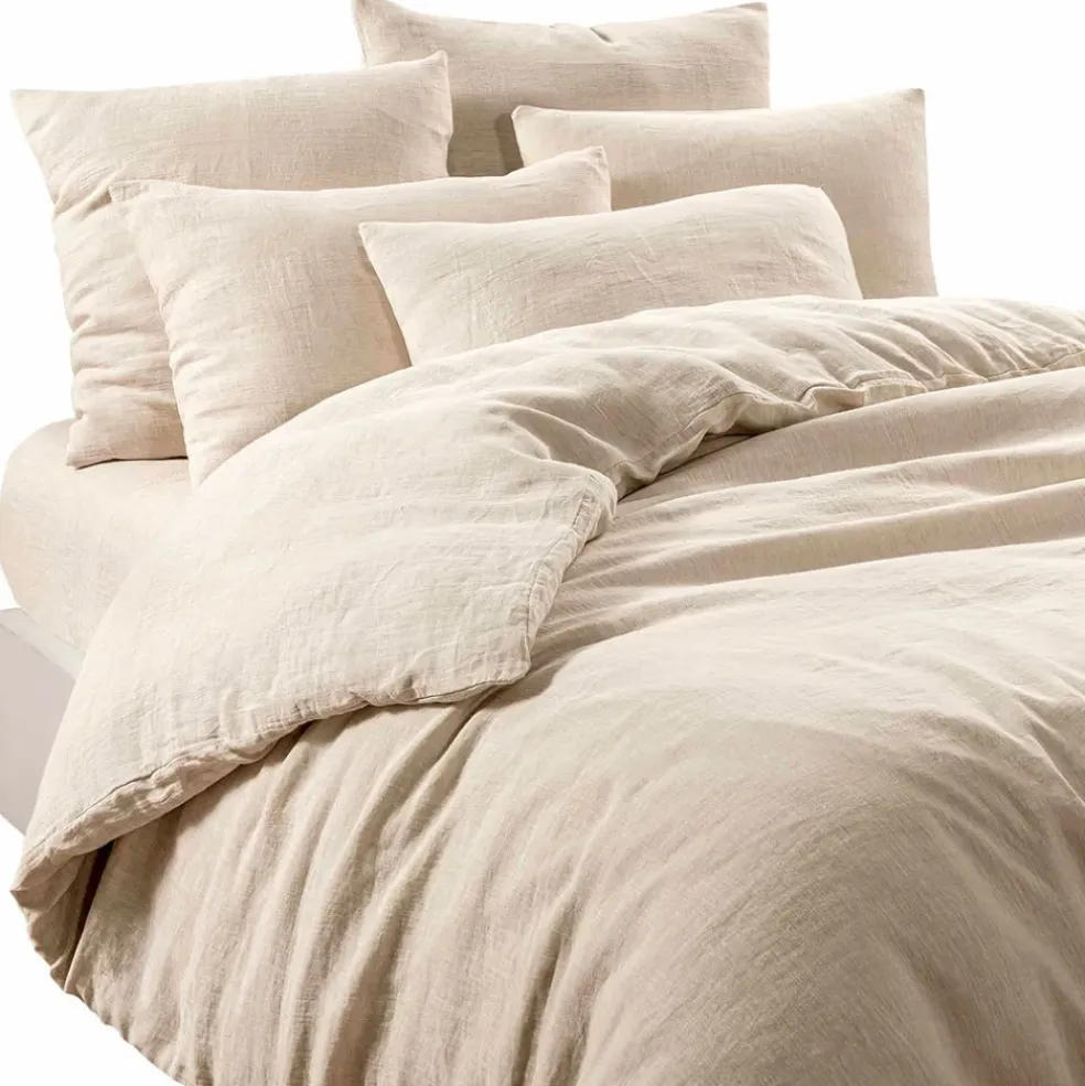 Housse de couette en lin et coton naturel 240x220cm - Limy