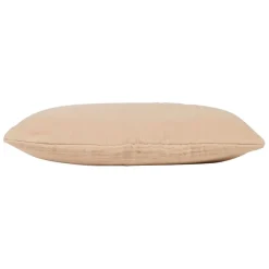 Housse de coussin douceur en gaze de coton terracotta 50x35cm