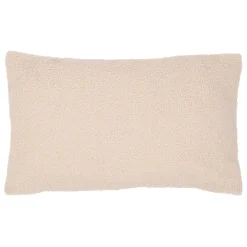 Housse de coussin en bouclettes ecru 50x30cm - Funny