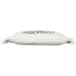 Housse de coussin en coton cauri bleu marine 50x30cm - Bord De Mer