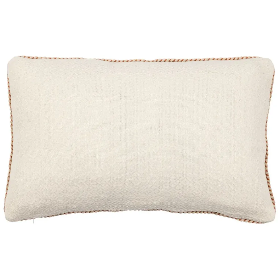 Housse de coussin en coton écru 50x30cm - Seguia