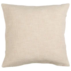 Housse de coussin en coton écru et terracotta 45x45cm - Organic