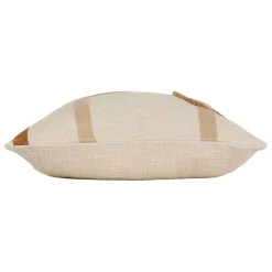 Housse de coussin en coton écru et terracotta 45x45cm - Organic