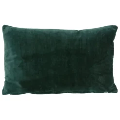 Housse de coussin en coton vert foncé 50x30cm - Mon sapin