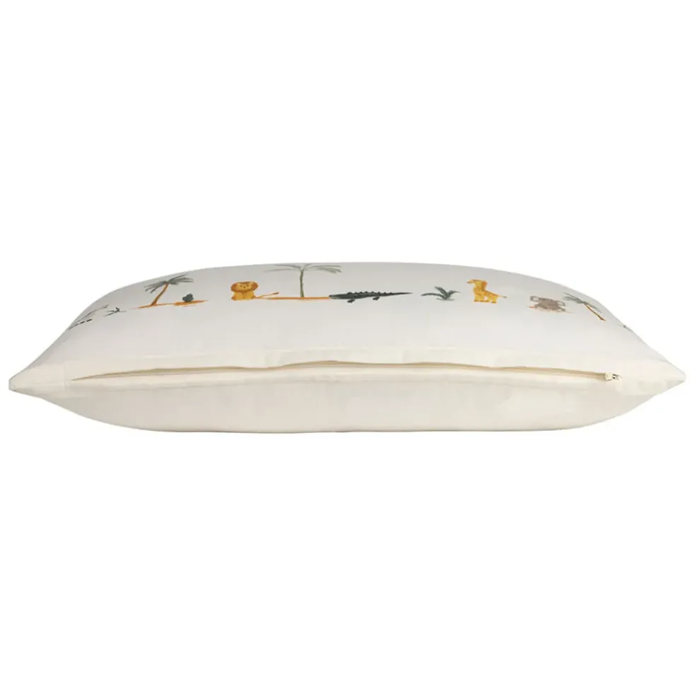 Housse de coussin en coton multicolore 50x30cm - Zawadi