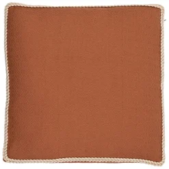 Housse de coussin en coton terracotta 45x45cm - Seguia