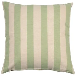 Housse de coussin en coton vert 45x45cm - Famille