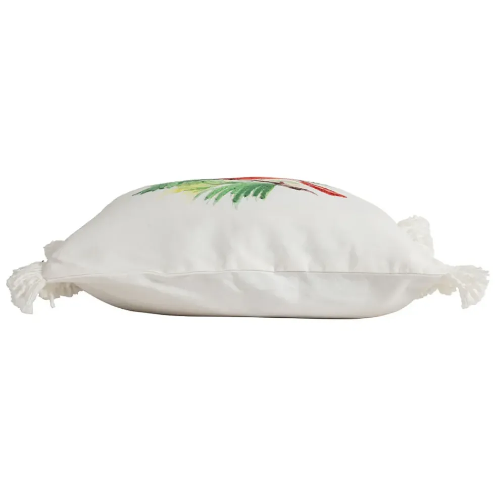 Housse de coussin en coton multicolore 45x45cm - Rouge-Gorge