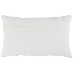 Housse de coussin en coton corail turquoise 50x30cm - Estran