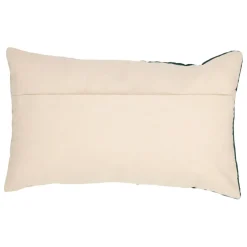 Housse de coussin en coton emeraude et beige 50x30cm - Manarola
