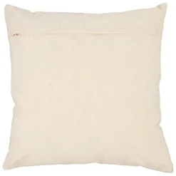 Housse de coussin en coton et lin blanc 45x45cm - Soleil