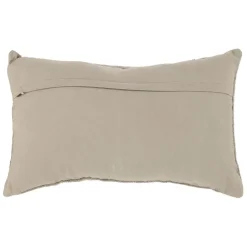 Housse de coussin en coton gris et doré 50x30cm - Flocon